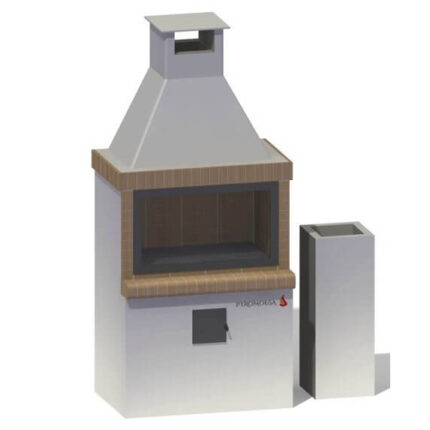 Gratar de gradina cu afumătoare – 105 cm